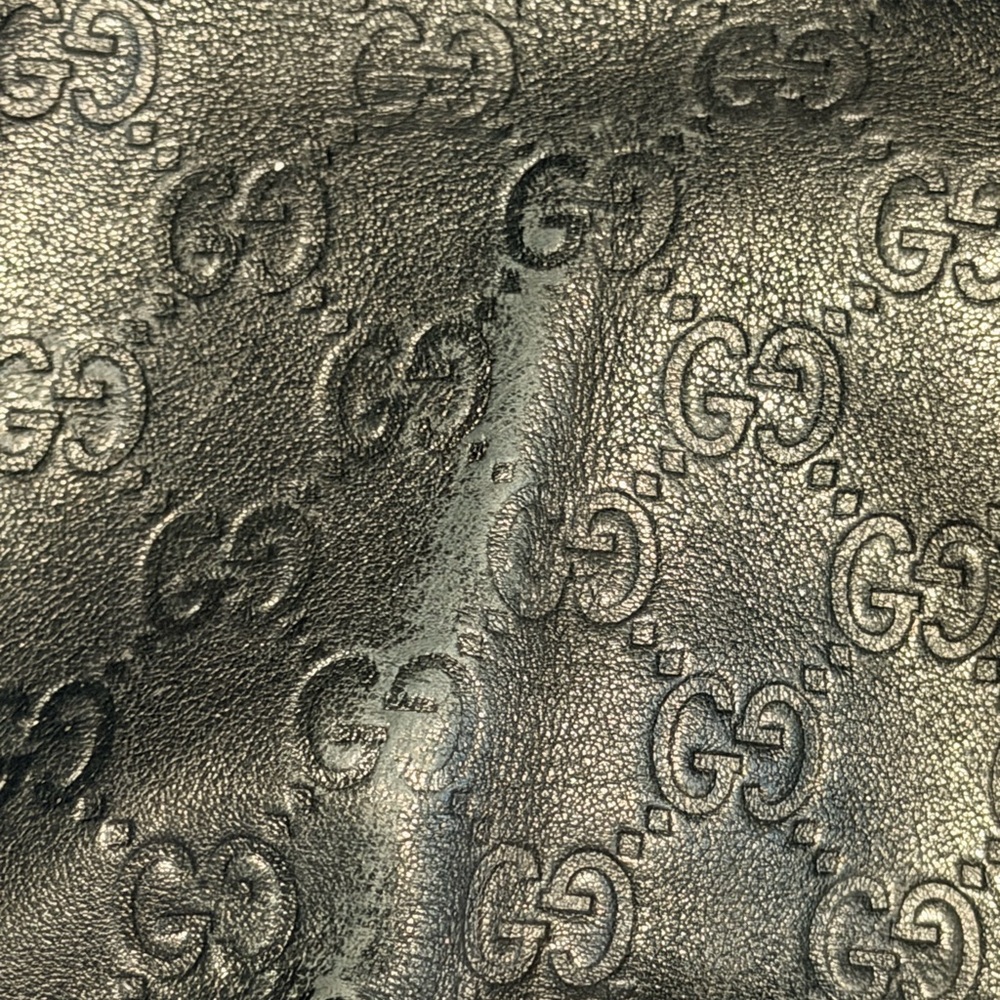 Gucci Sukey Guccissima Black Leather Shoulder Bag - Picture 4 of 14